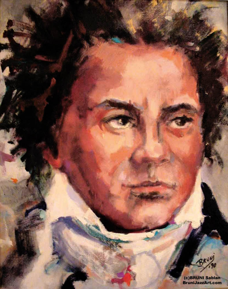 Beethoven Painting by BRUNI