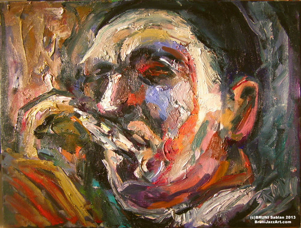 John Coltrane Painting by BRUNI