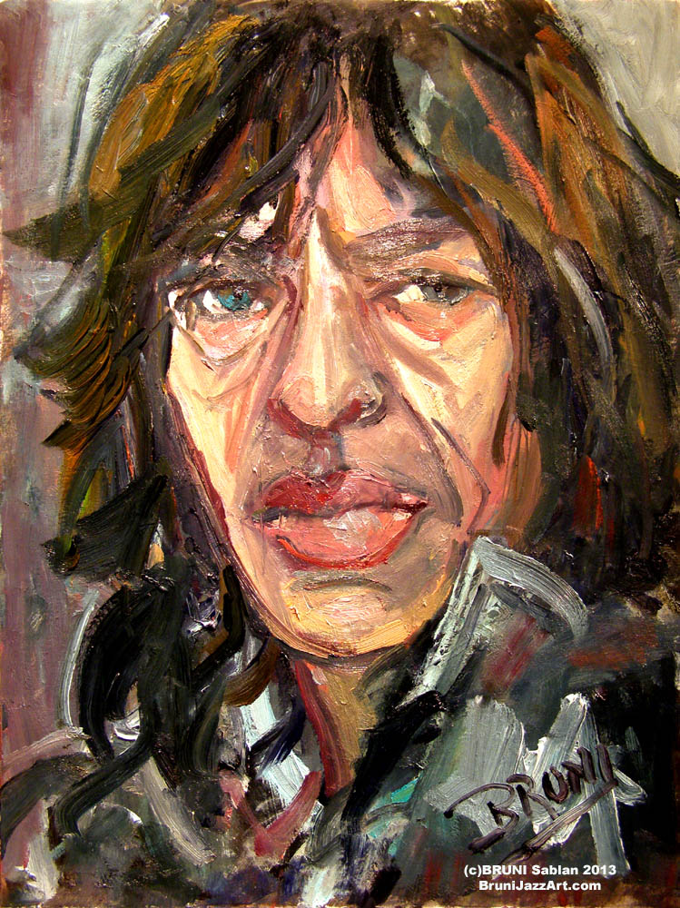 Mick Jagger Painting by BRUNI