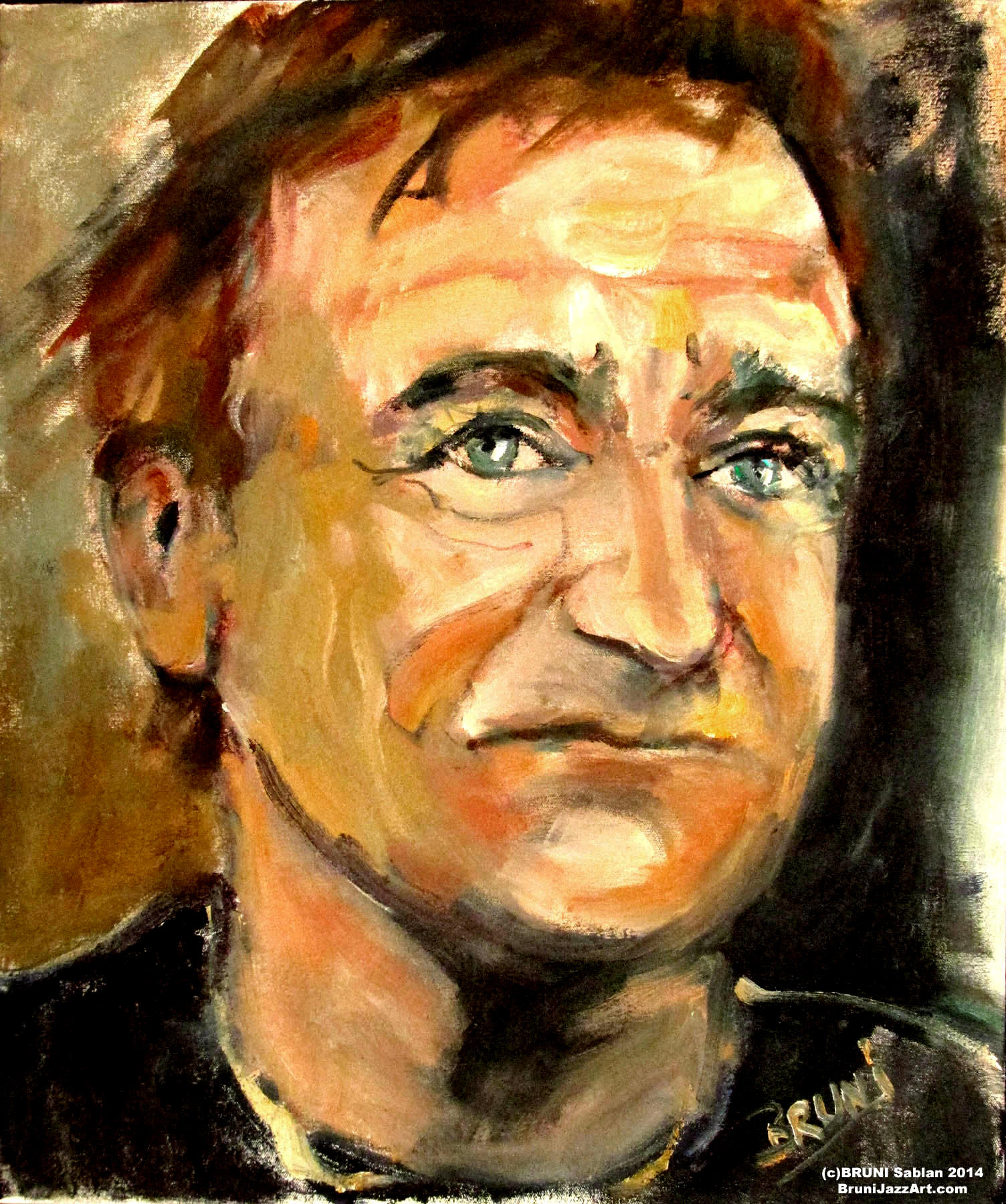 Robin Williams Painting by BRUNI