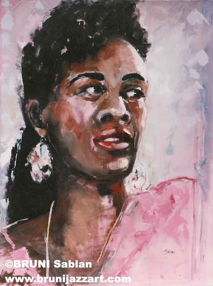 Billie Holiday Painting by BRUNI