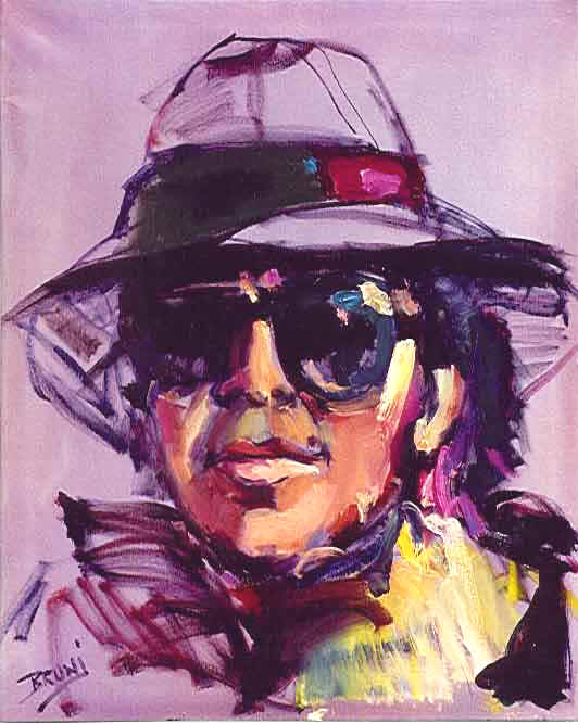 Barbieri,Gato,647,24x30,Portrait with hat.JPG (39580 bytes)