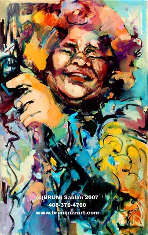 Etta James Painting by BRUNI
