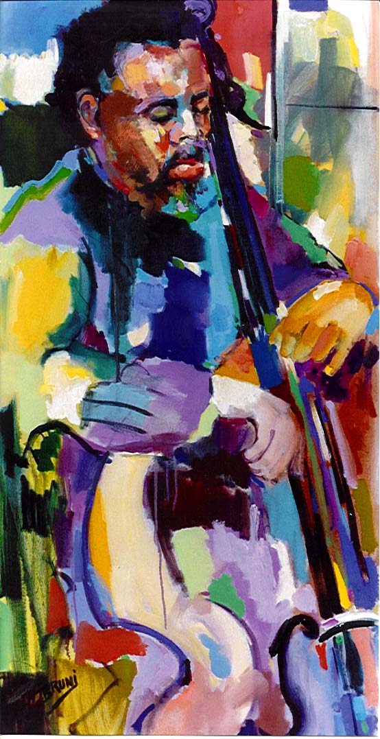 Charles Mingus Jazz Painting by Bruni Sablan.JPG (123152 bytes)