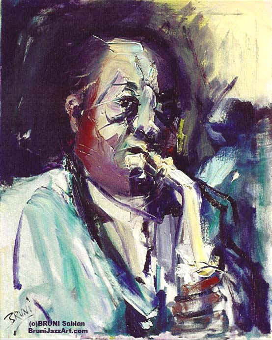 Charlie Parker Painting by BRUNI