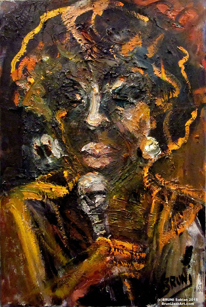 Sarah Vaughan Painting by BRUNI