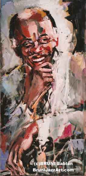 Ahmad Jamal Painting by BRUNI