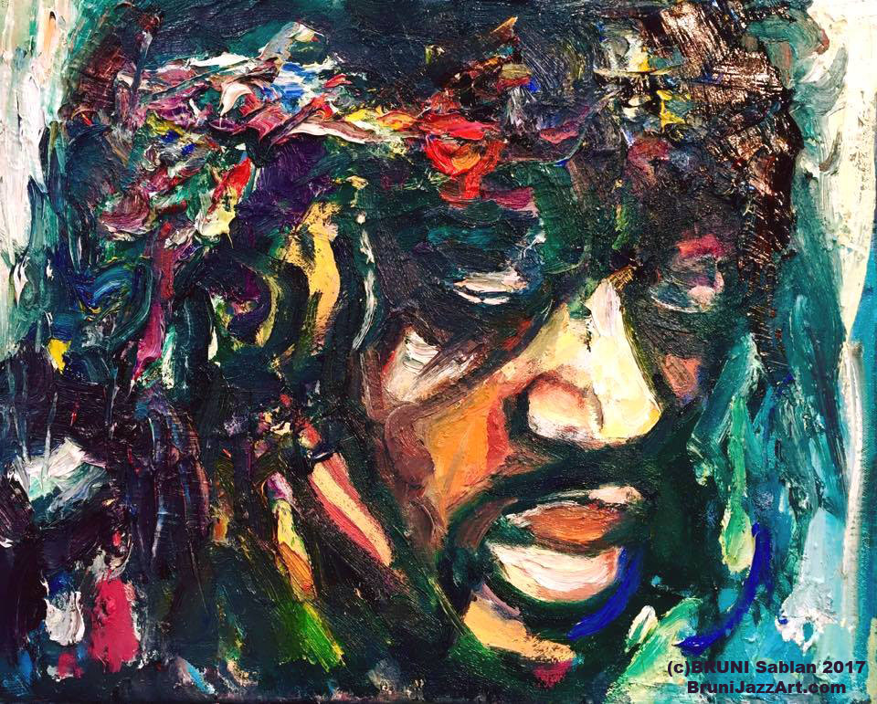 Jimi Hendrix Painting by BRUNI