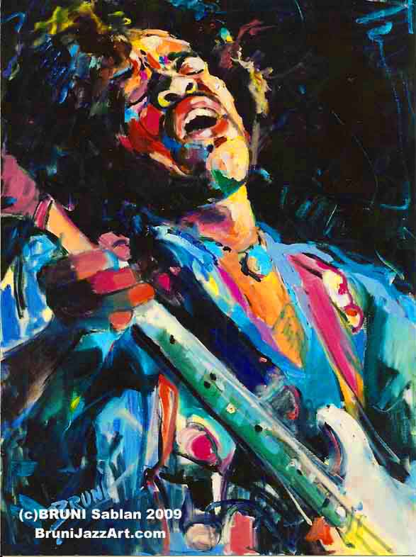 Jimi Hendrix by BRUNI