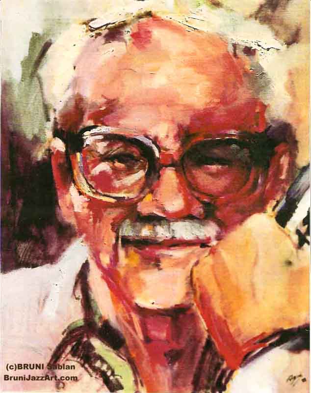 toots thielmans painting by bruni