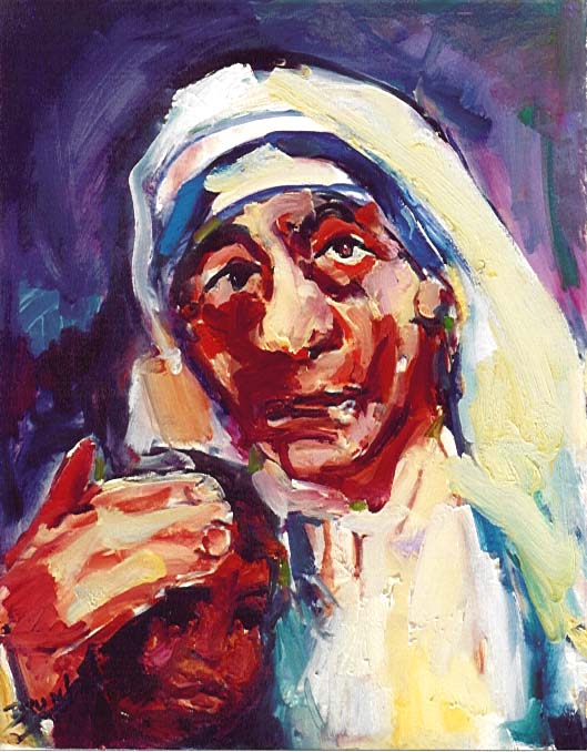 Mother Teresa,612,Mother,Child6,expressionistic.JPG (78914 bytes)